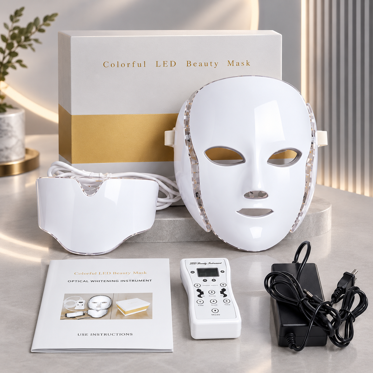 Mascarilla LED Facial y Cuello · Femme Velisse